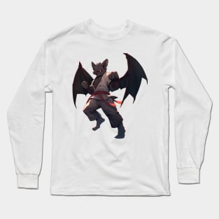 Kawaii Style Karate Master Bat Long Sleeve T-Shirt